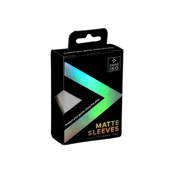 KARDIKO matte standard card sleeves in silver