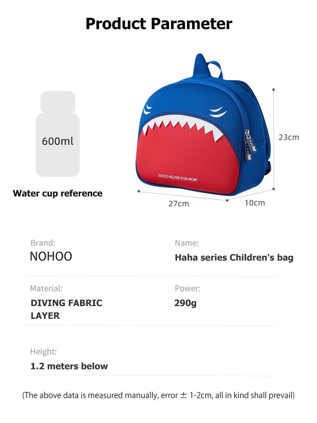 Nohoo Animals toddler backpack, photo 5