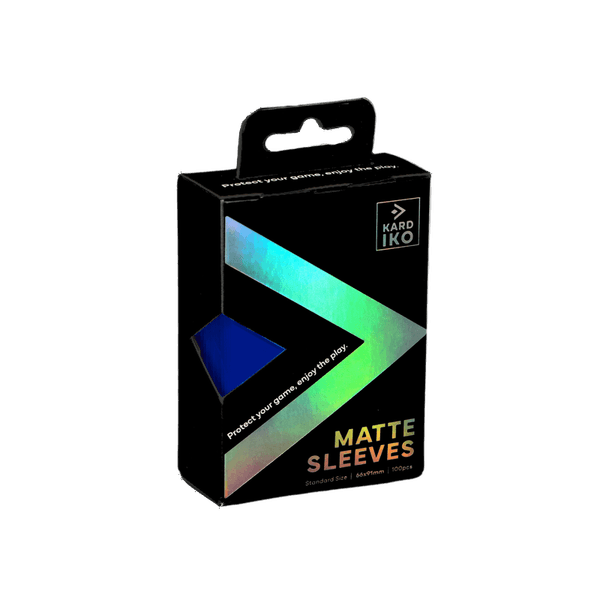 KARDIKO matte standard card sleeves in blue