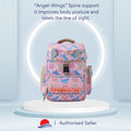 Seiban Springlobe school bag in Pink Marin design