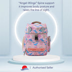 Seiban Springlobe school bag in Pink Marin design