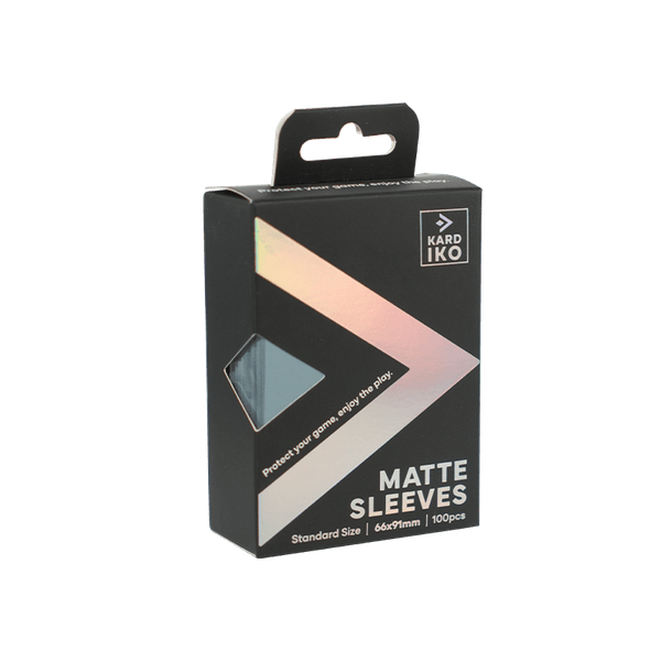 KARDIKO matte standard card sleeves in iron grey