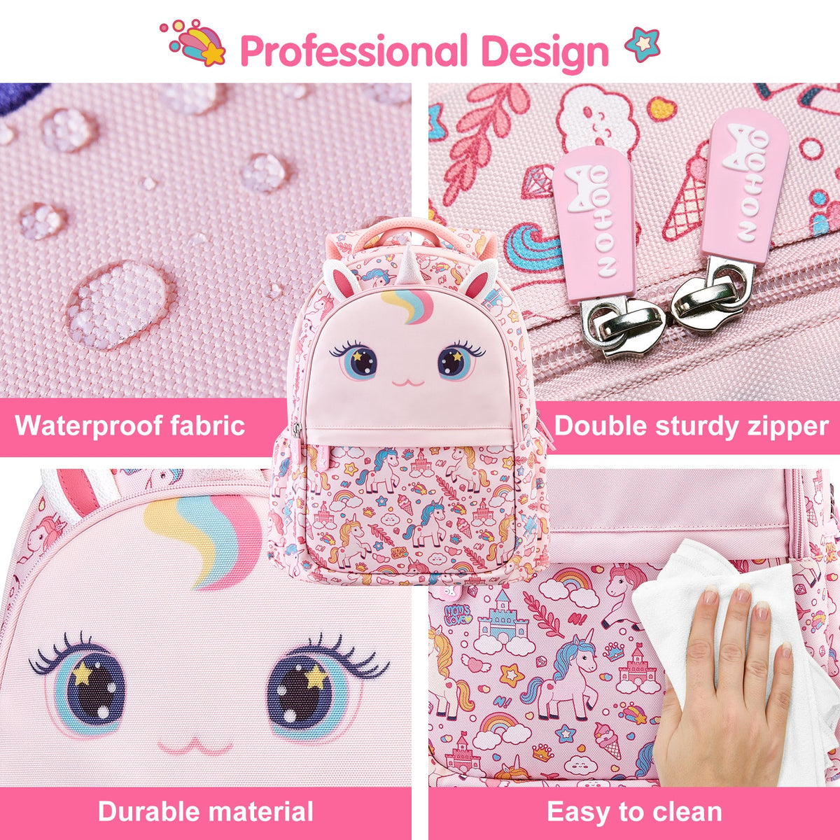 Nohoo Pattern Print primary school backpack, photo 13