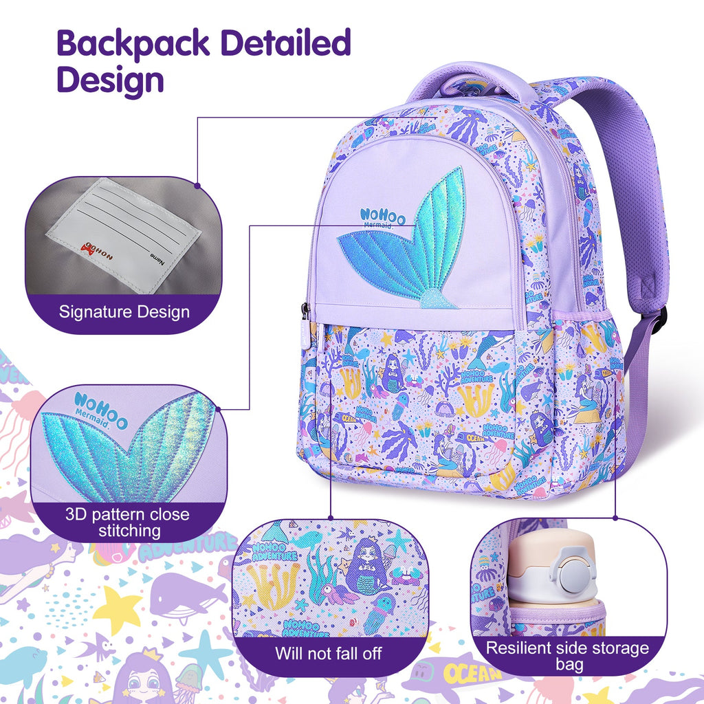 Nohoo Pattern Print primary school backpack, photo 6
