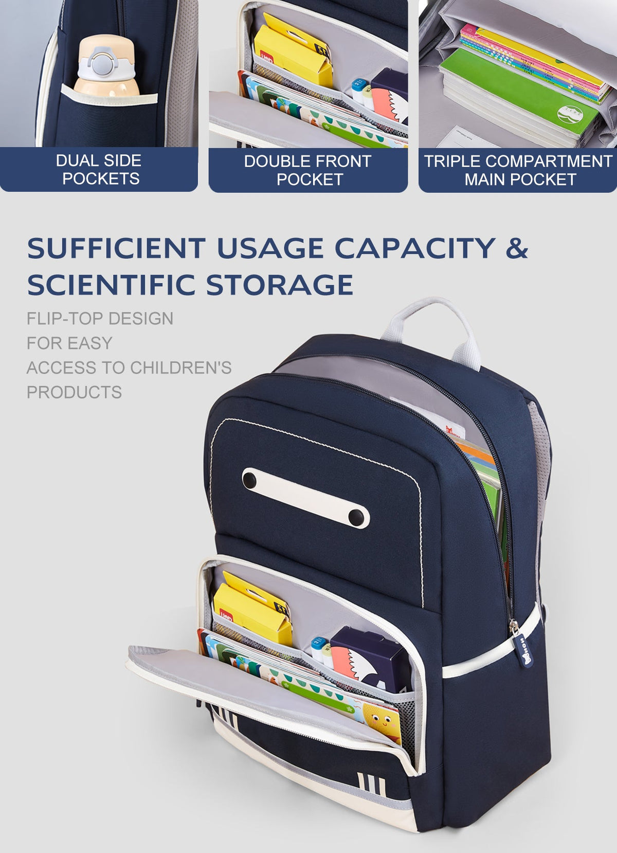 Nohoo Varsity primary school backpack, photo 6