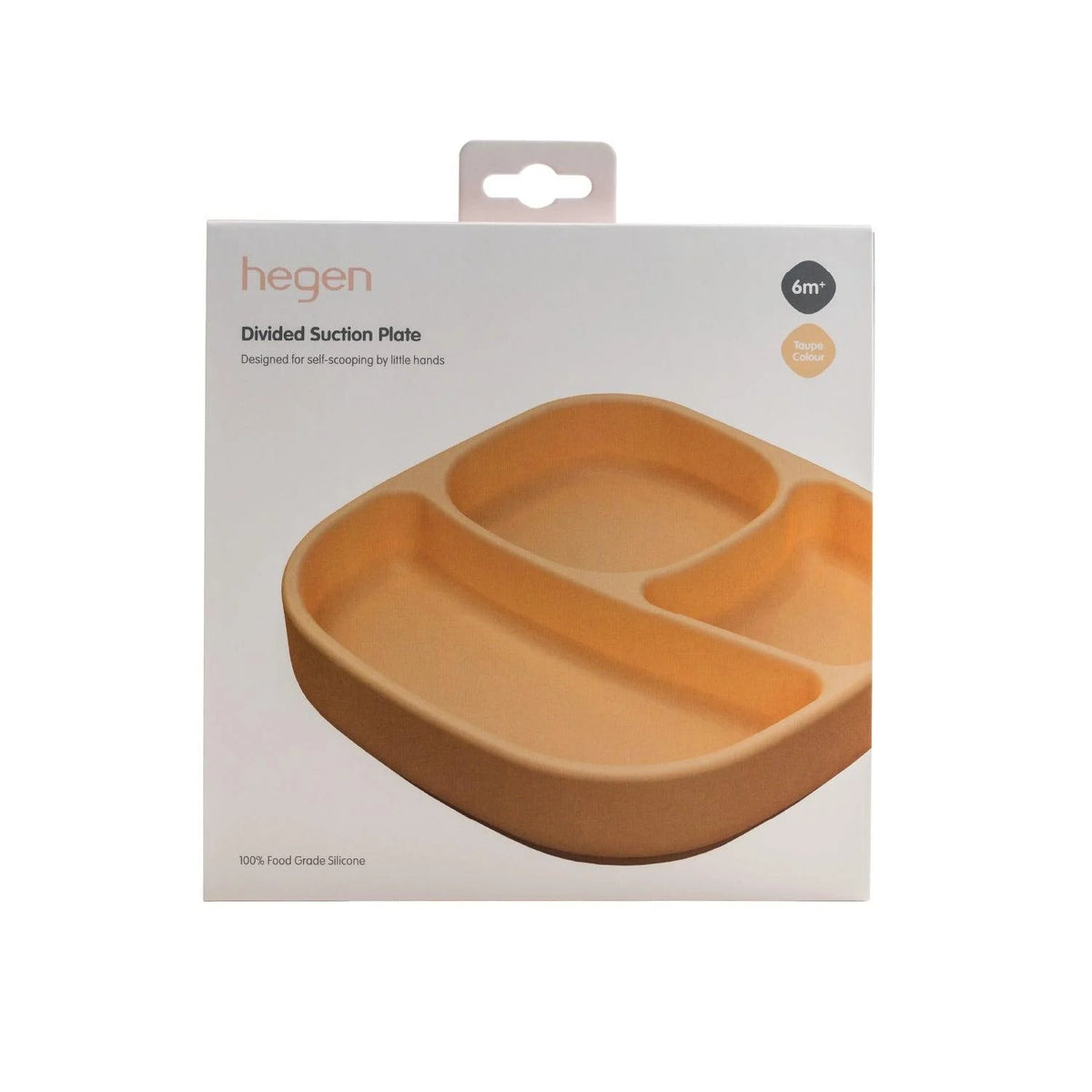 Hegen divided silicone suction plate in taupe, photo 3