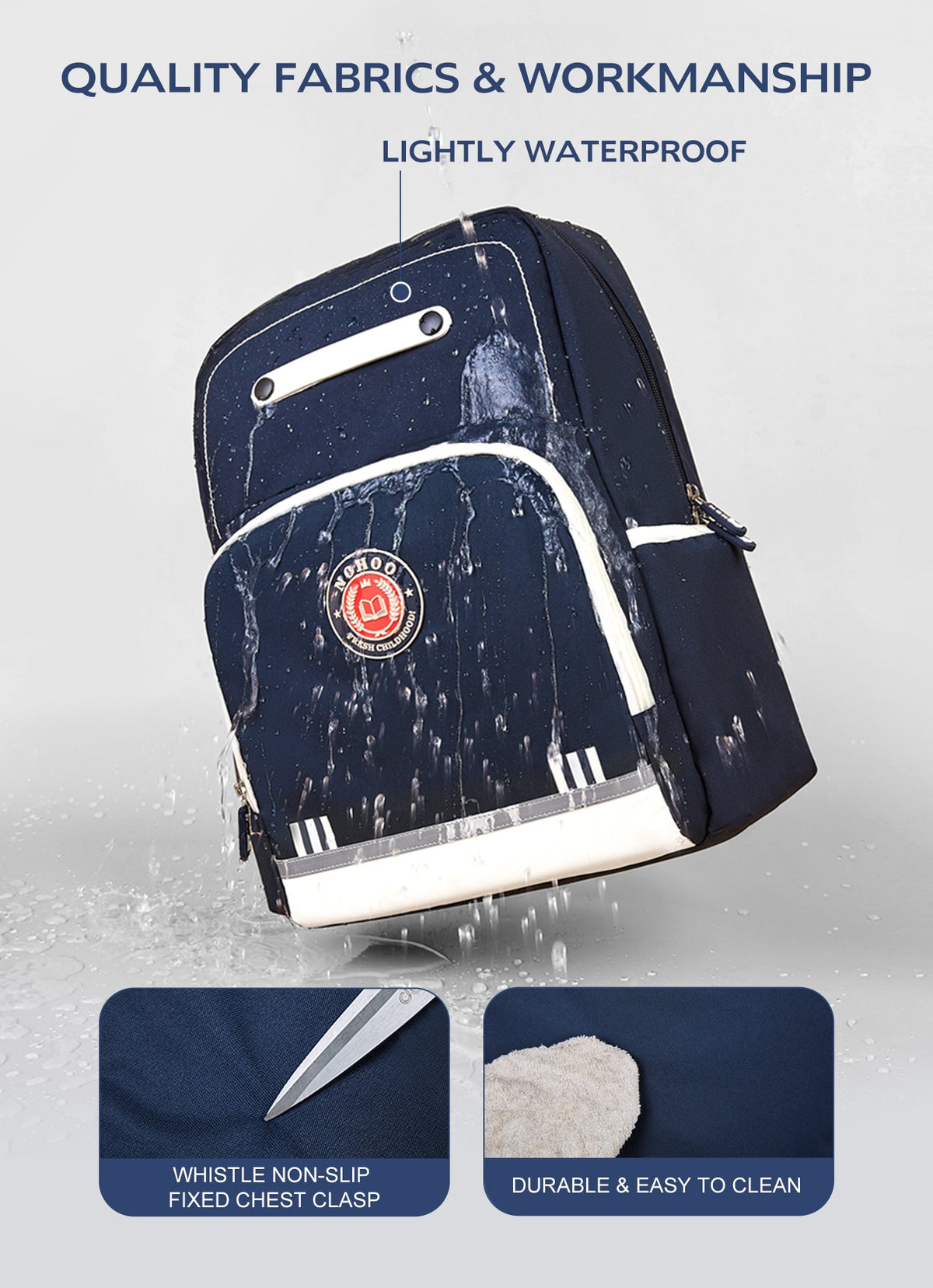 Nohoo Varsity primary school backpack, photo 7