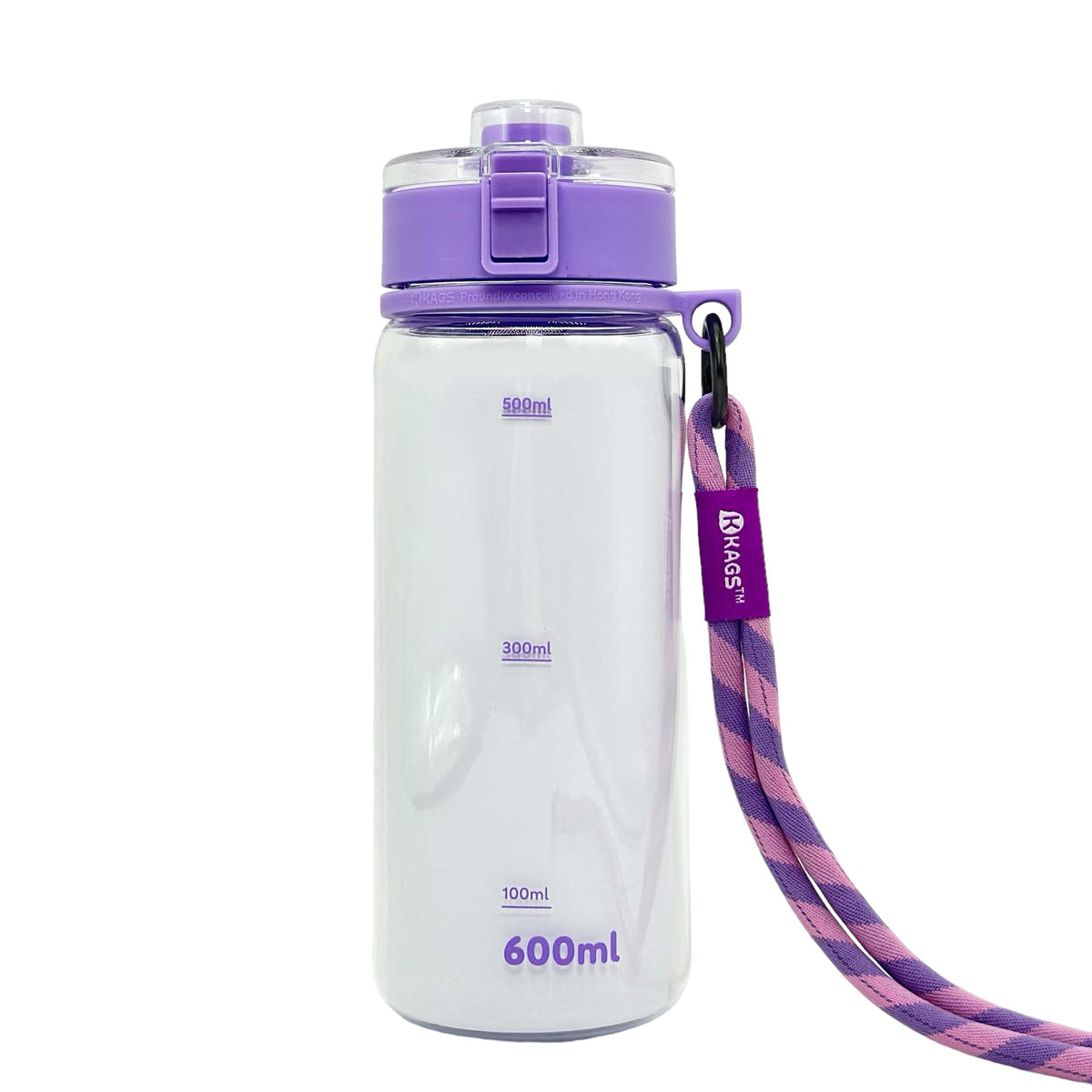 KAGS AquaRecharge 600ml Tritan water bottle, colour series, with crossbody strap, photo 32