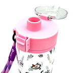 KAGS AquaRecharge 600ml Tritan water bottle, cartoon series, with crossbody strap, photo 23