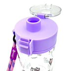 KAGS AquaRecharge 600ml Tritan water bottle, cartoon series, with crossbody strap, photo 16