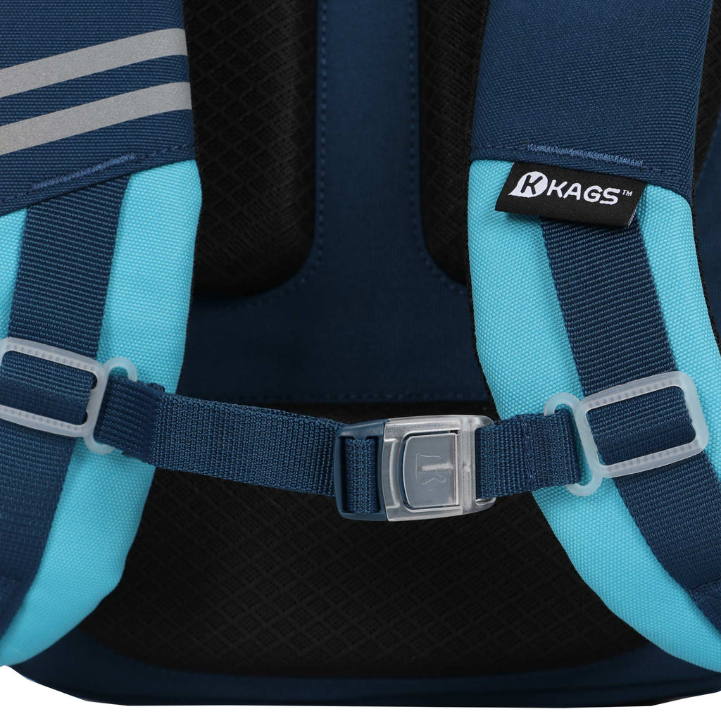 KAGS Ashton 5 school backpack in midnight blue, photo 7
