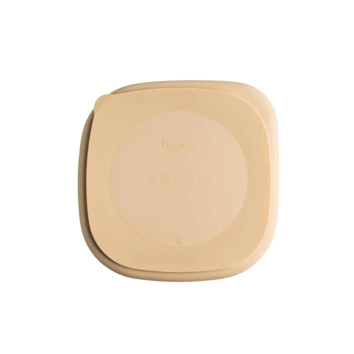 Hegen divided silicone suction plate in taupe, photo 2