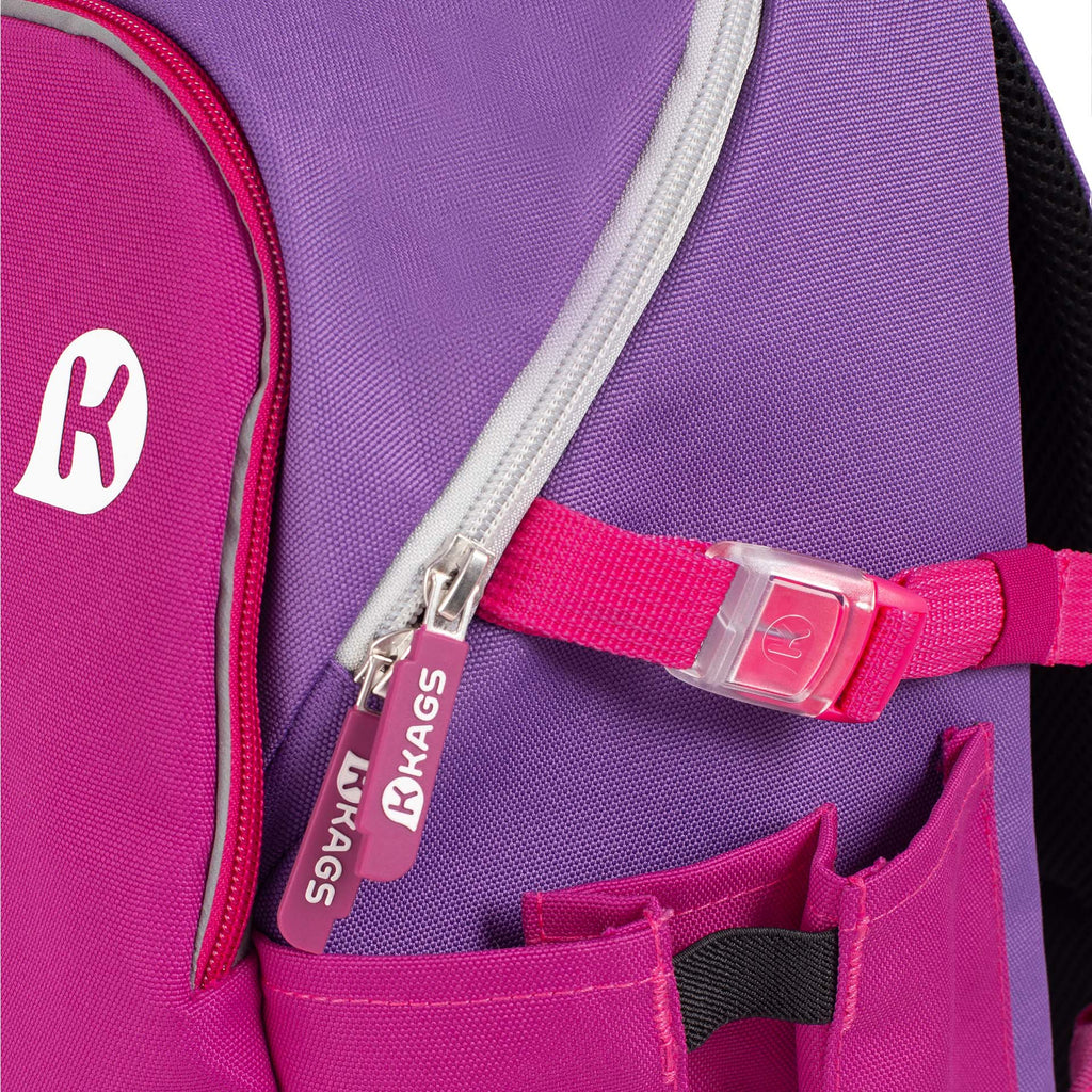KAGS Fergus school backpack in magenta, photo 6