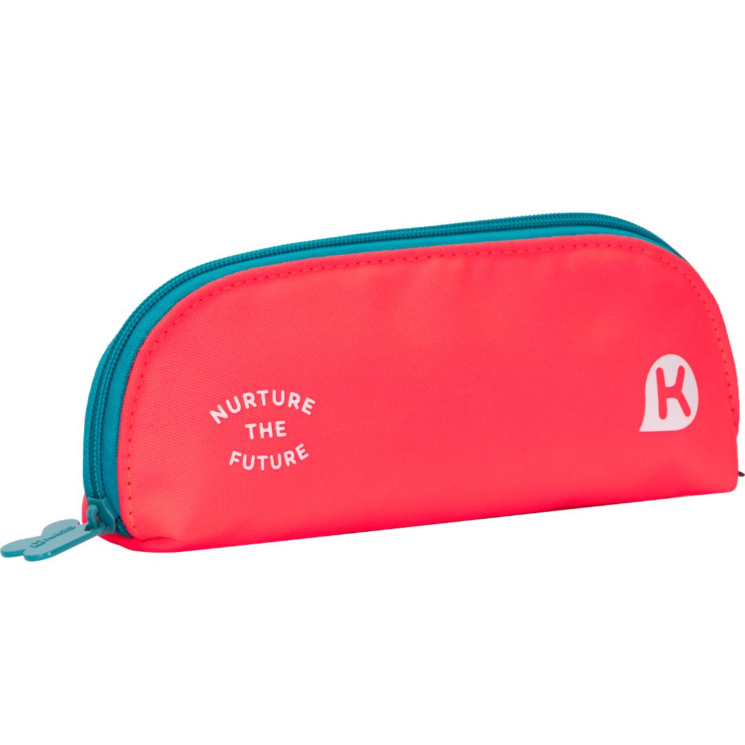 KAGS Izzy pouch pencil case in coral