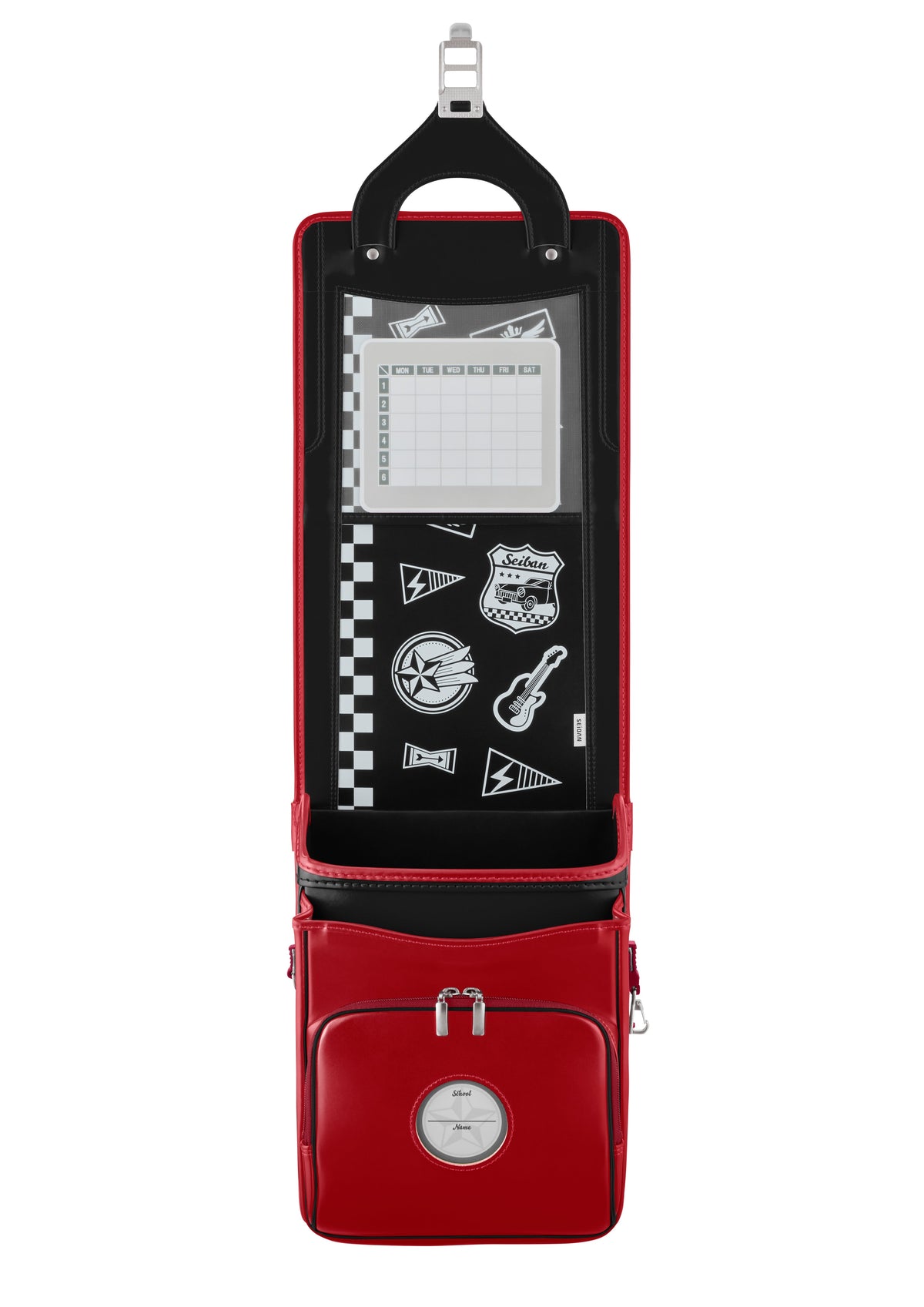 Seiban V2 Randoseru in black x carmine red, photo 4