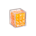 KARDIKO Diceski translucent 12mm D6 dice in orange