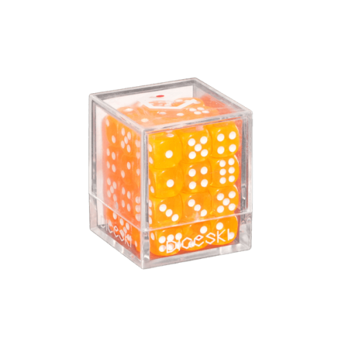 KARDIKO Diceski translucent 12mm D6 dice in orange