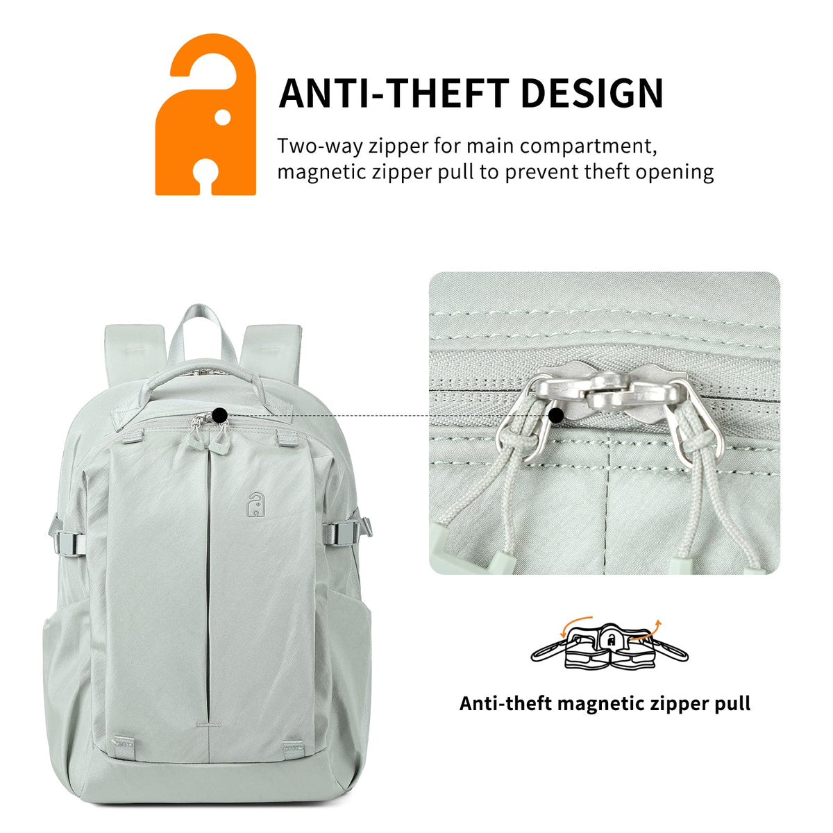 AOKING Extra Security Travel Backpack XN58442F, photo 18