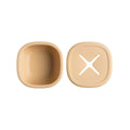 Hegen silicone suction bowl with snack lid in taupe