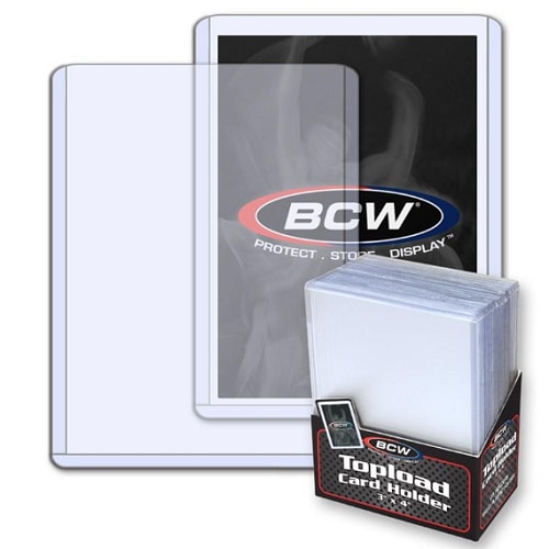 BCW 3x4 toploader card holders pack of 25
