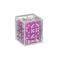 KARDIKO Diceski translucent 12mm D6 dice in purple