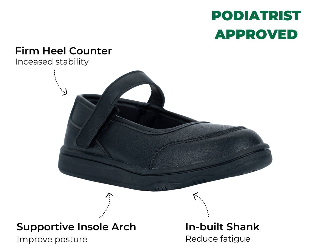 Light Treads Mary Jane recycled leather kids school shoes, photo 2