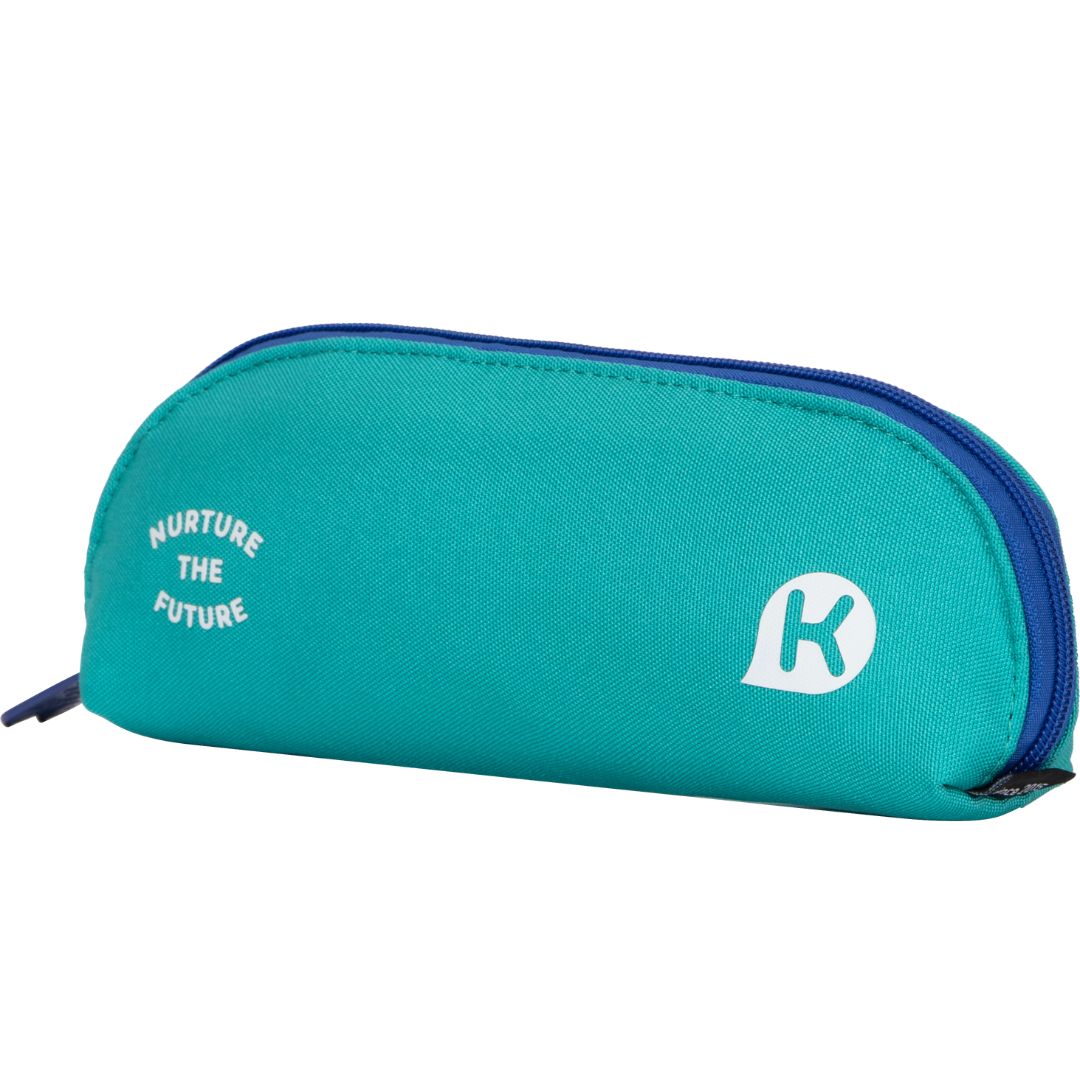 KAGS Izzy pouch pencil case in teal, photo 3