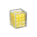 KARDIKO Diceski translucent 12mm D6 dice in yellow