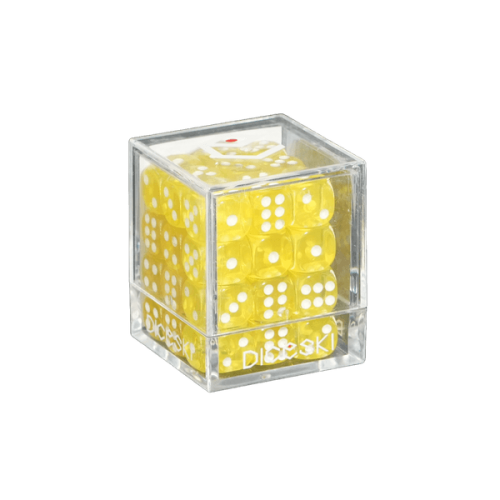 KARDIKO Diceski translucent 12mm D6 dice in yellow