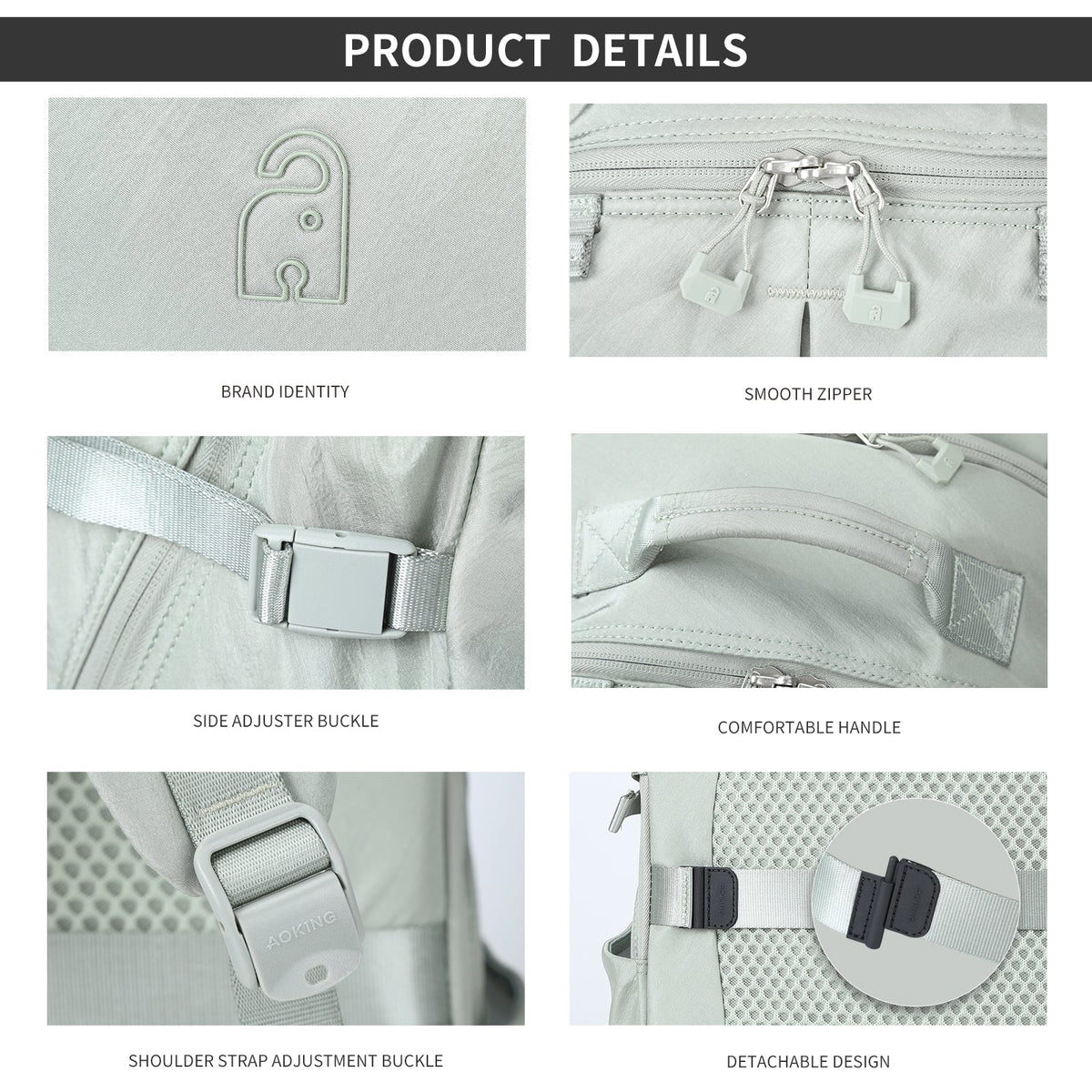 AOKING Extra Security Travel Backpack XN58442F, photo 13