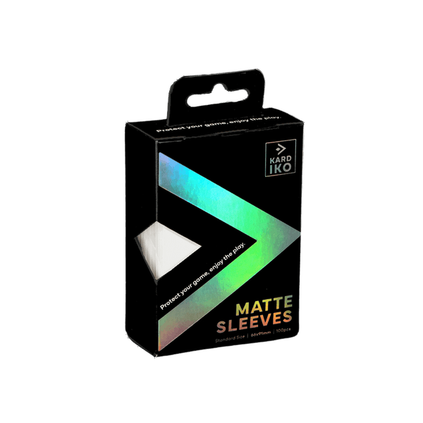 KARDIKO matte standard card sleeves in white