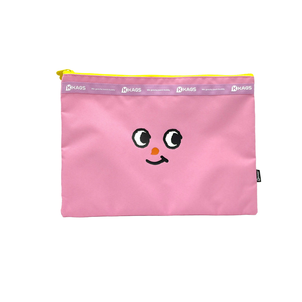 KAGS WHPH F4 zipper bag in pink