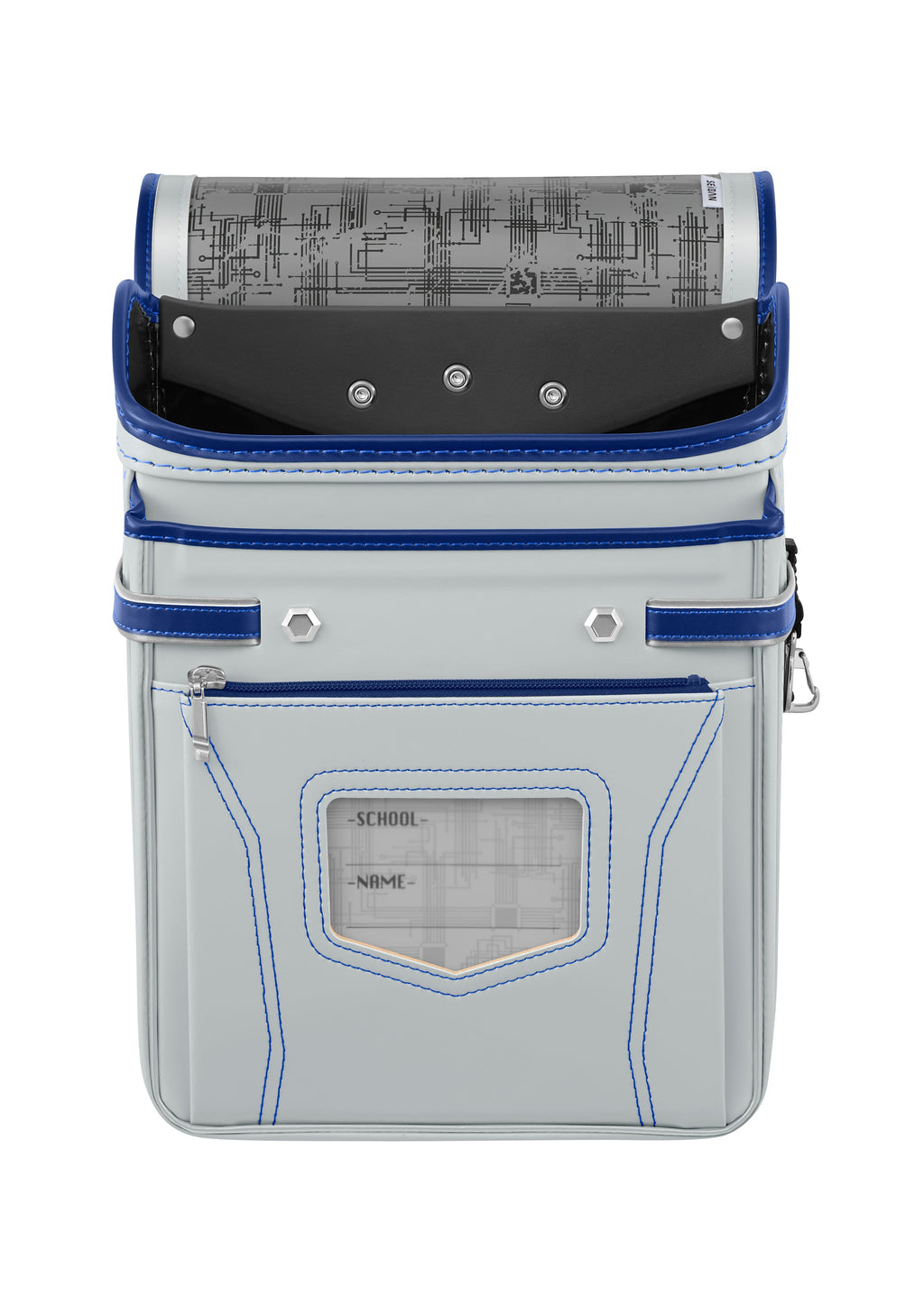 Seiban Sugo-Karu Air Randoseru in mannish gray x marine blue, photo 5