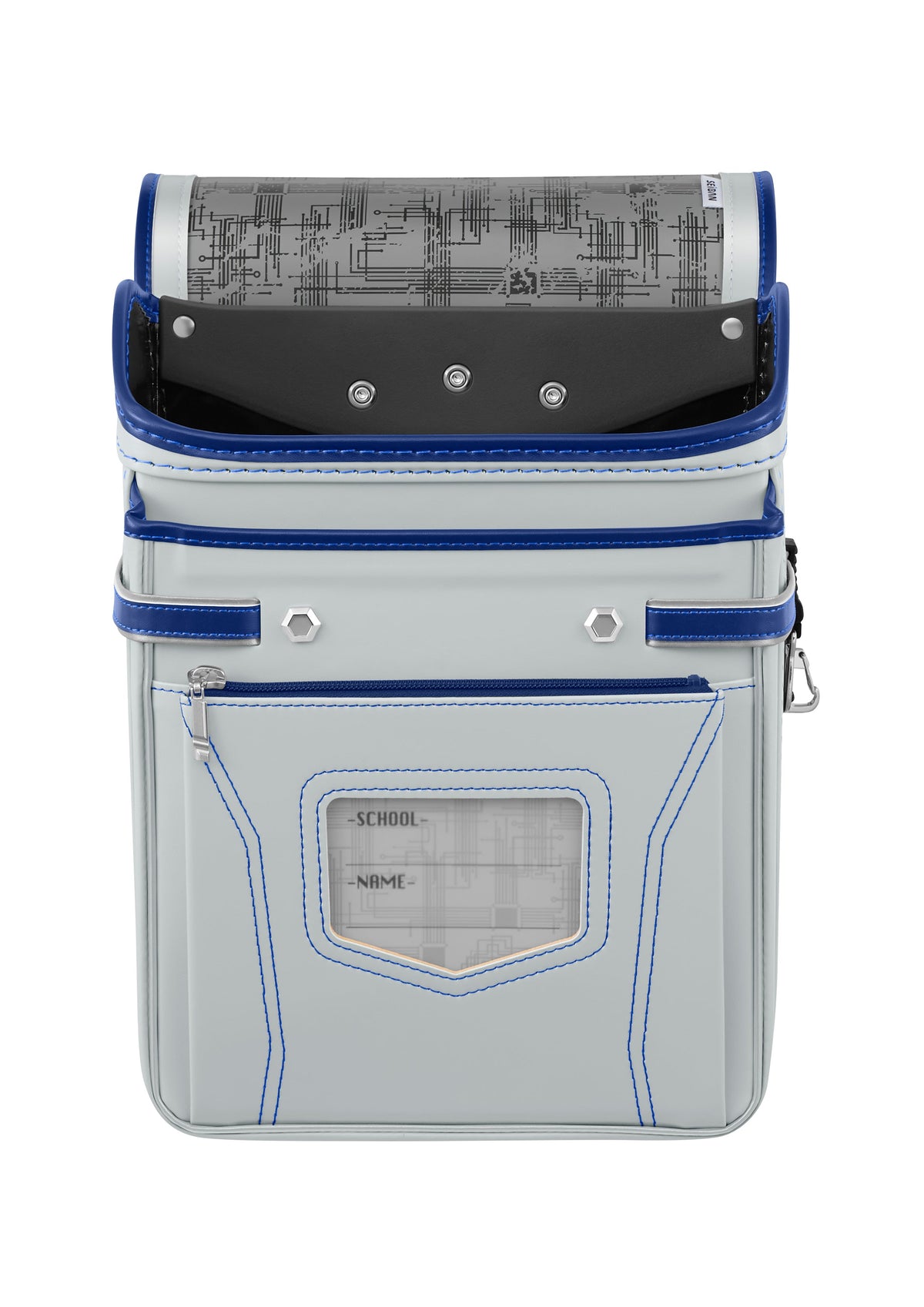 Seiban Sugo-Karu Air Randoseru in mannish gray x marine blue, photo 5