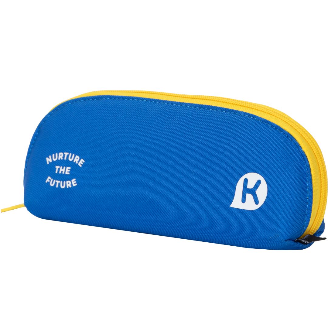 KAGS Izzy pouch pencil case in blue, photo 3