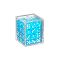 KARDIKO Diceski translucent 12mm D6 dice in teal
