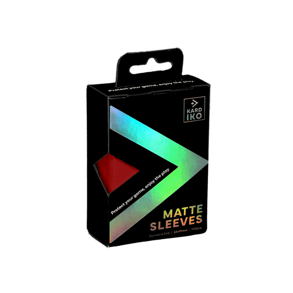 KARDIKO matte standard card sleeves in red