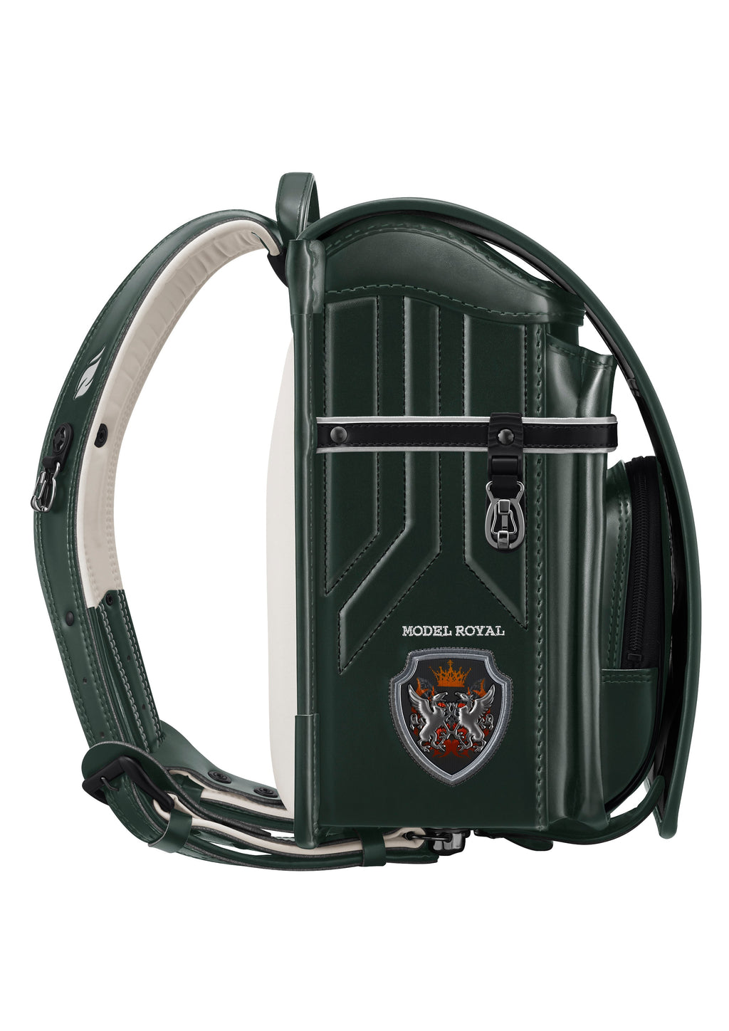 Seiban Royal Dragoon Randoseru in forest green x black, photo 2