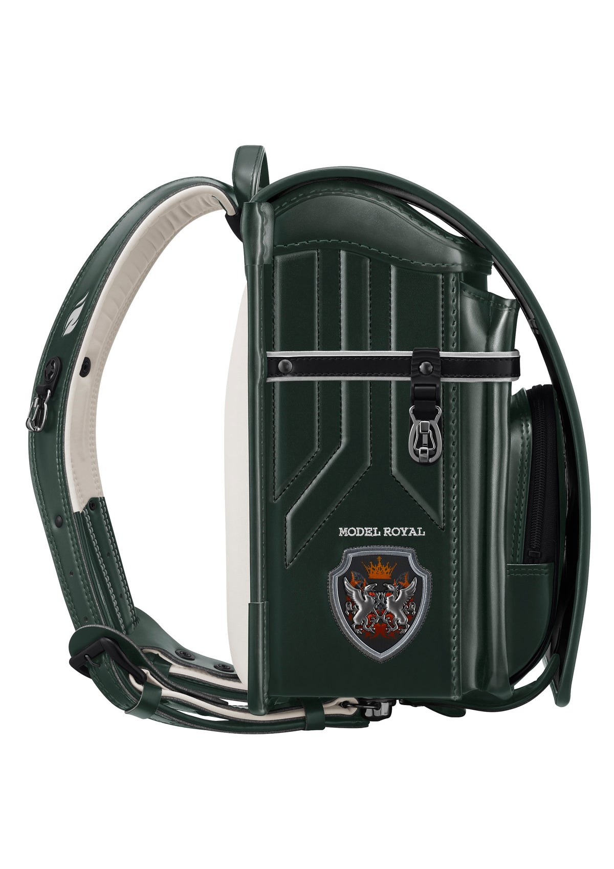 Seiban Royal Dragoon Randoseru in forest green x black, photo 2