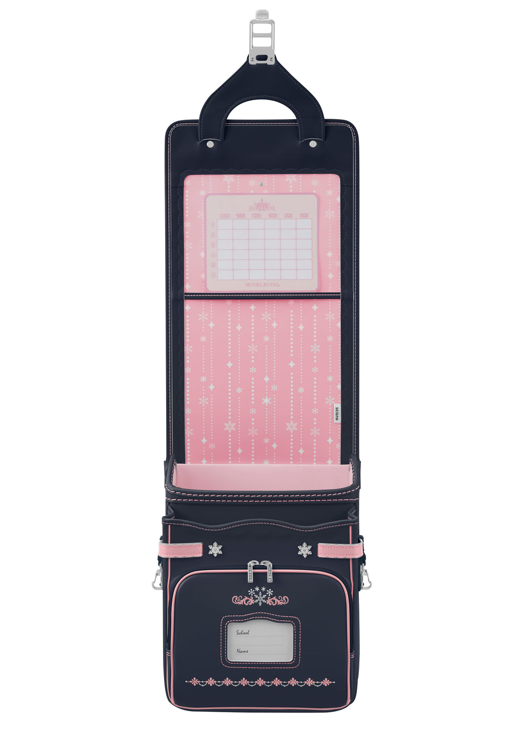 Seiban Royal Crystal Randoseru in navy x baby pink, photo 4