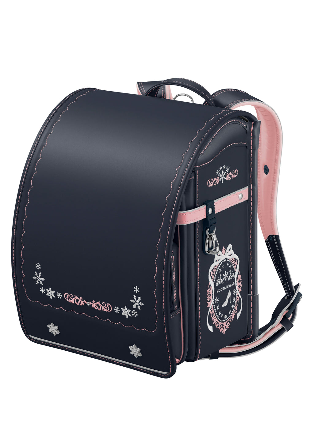 Seiban Royal Crystal Randoseru in navy x baby pink