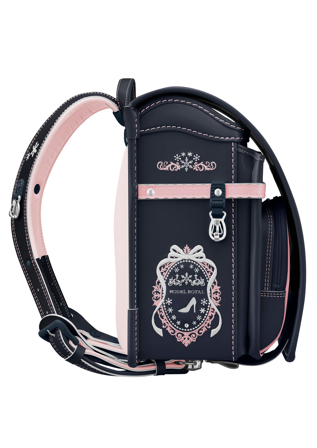 Seiban Royal Crystal Randoseru in navy x baby pink, photo 3