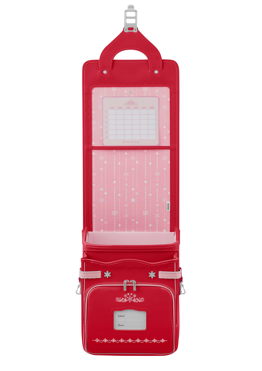 Seiban Royal Crystal Randoseru in vivid pink x baby pink, photo 3