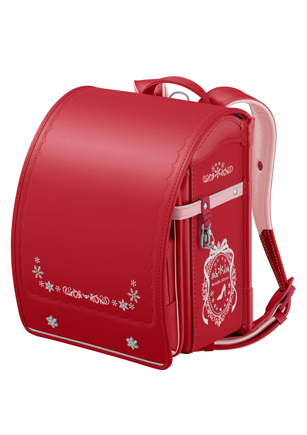 Seiban Royal Crystal Randoseru in vivid pink x baby pink