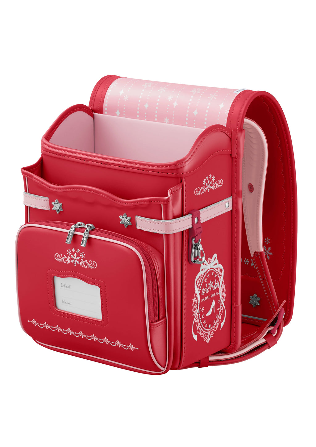 Seiban Royal Crystal Randoseru in vivid pink x baby pink, photo 5