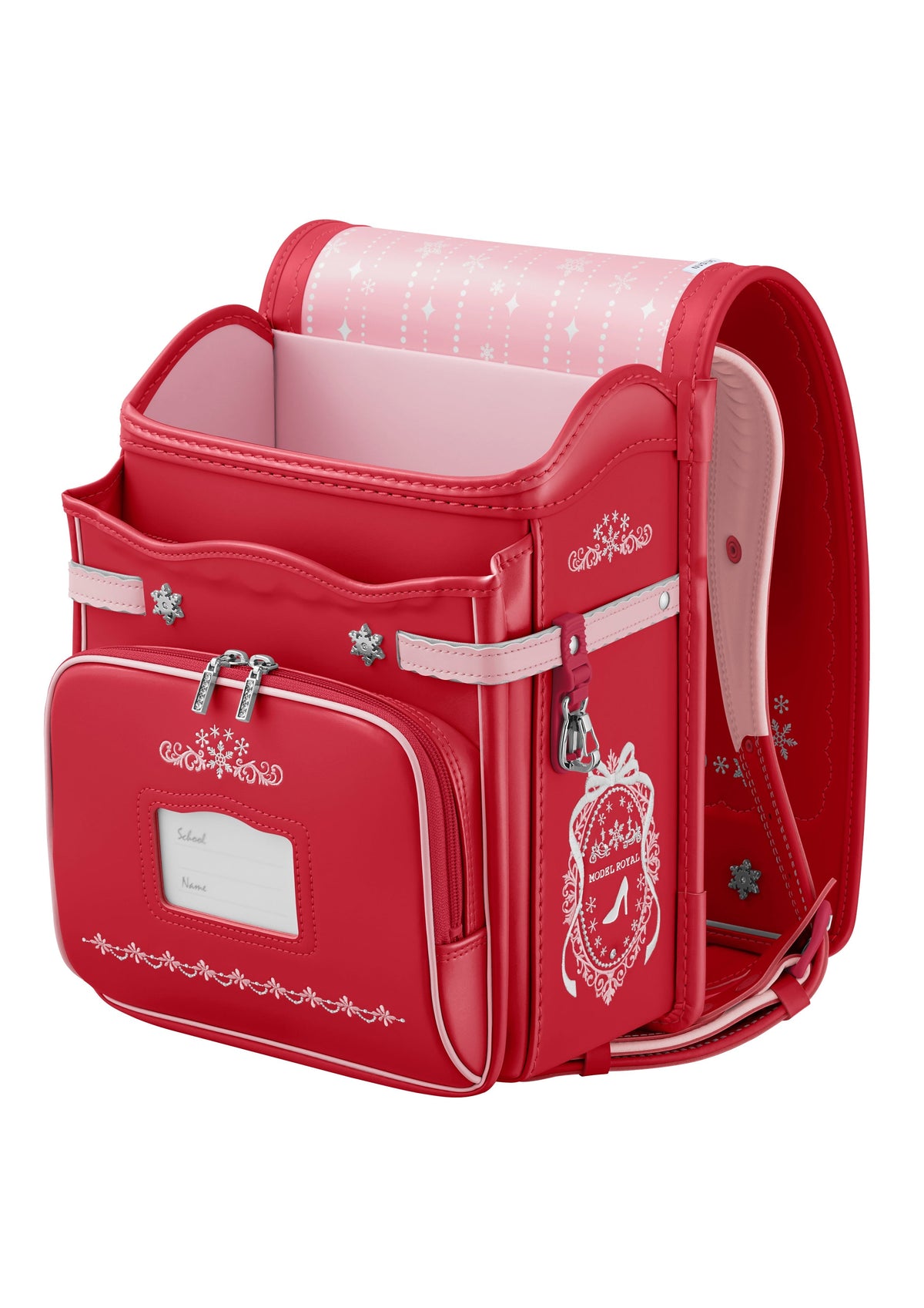 Seiban Royal Crystal Randoseru in vivid pink x baby pink, photo 5