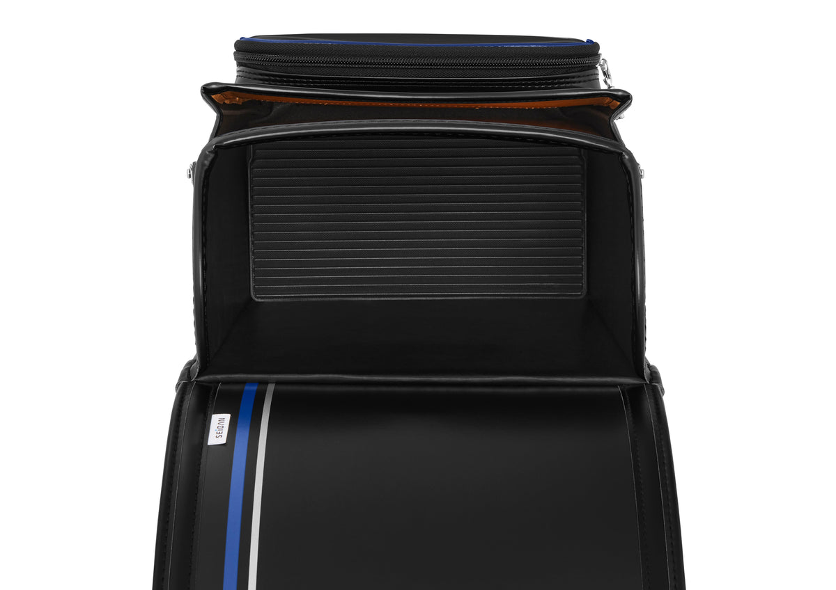 Seiban Royal Urban Randoseru in black x marine blue, photo 4