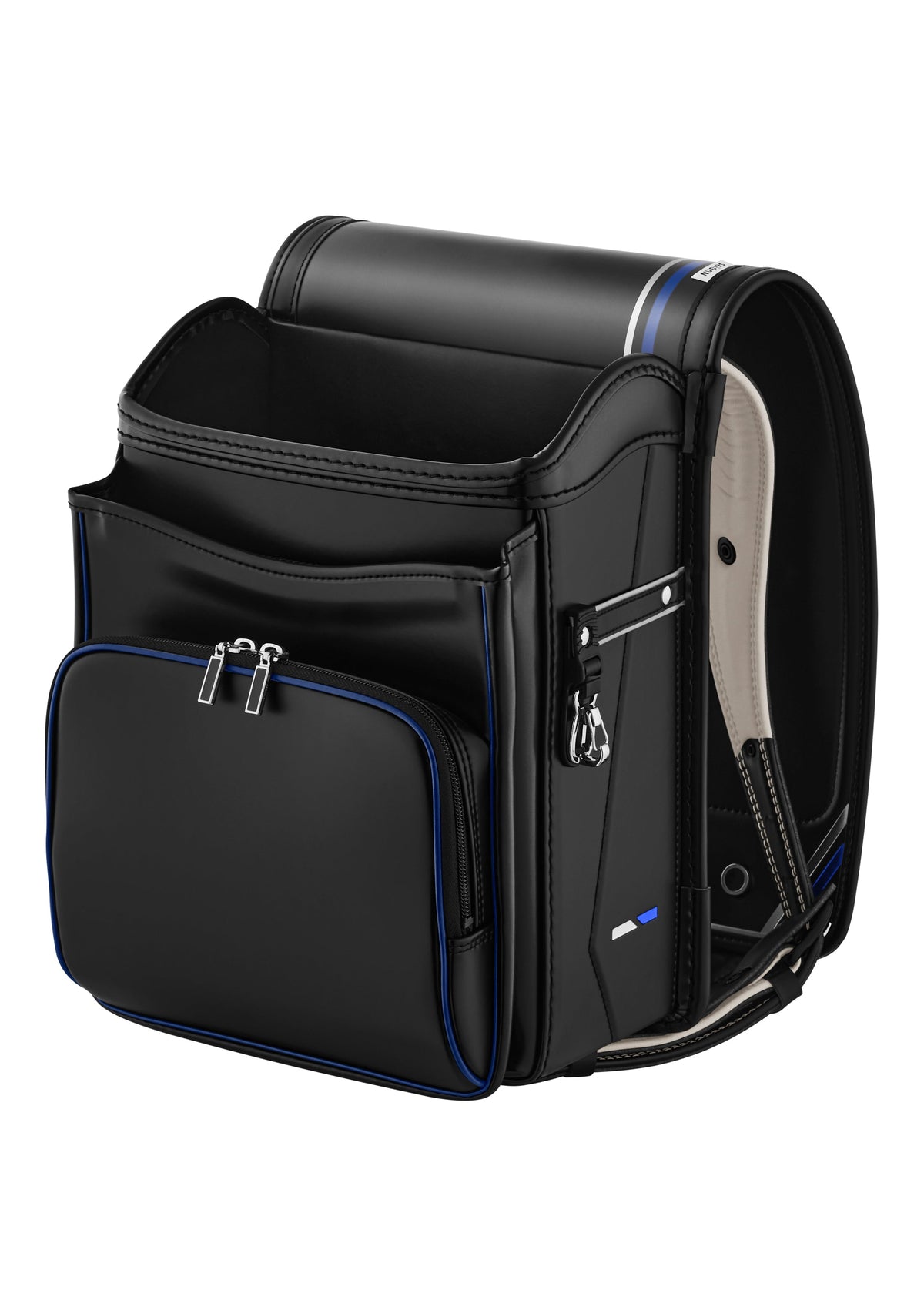 Seiban Royal Urban Randoseru in black x marine blue, photo 6