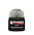Citadel Base paint pot, Abaddon Black, 12ml