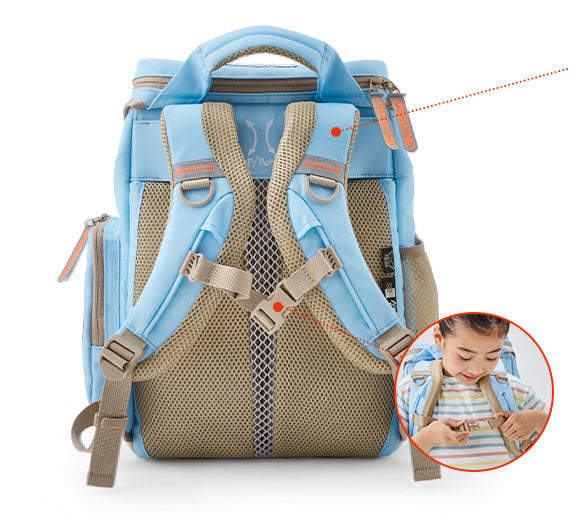 Seiban Springlobe school bag in Pink Marin design, photo 13